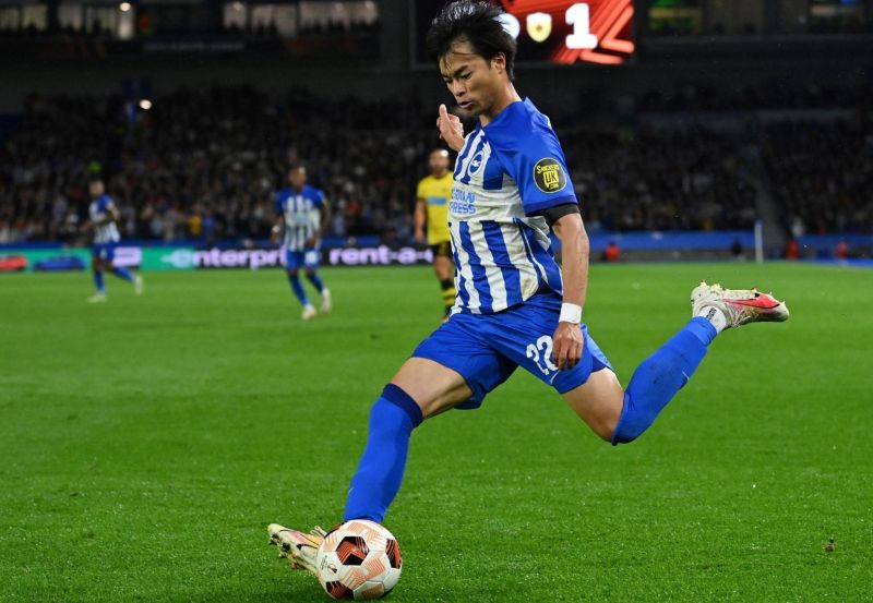 Mitoma thi đấu ấn tượng trong màu áo Brighton và liên tục ghi dấu ấn tại các trận cầu lớn
